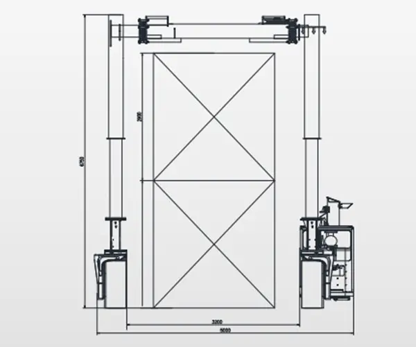 Customizable straddle carrier double-deck container straddle carrier for sale3