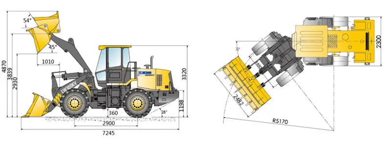LW300KV 3ton Small Wheel Loader-3