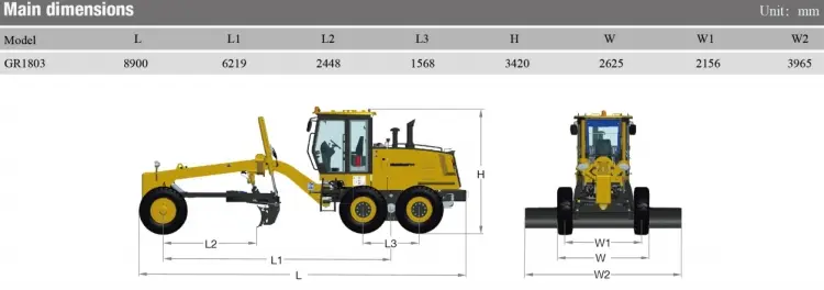 Motor grader GR1803 and grader blades for sale-3