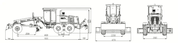 Road construction GR2605 road motor grader machine for sale2
