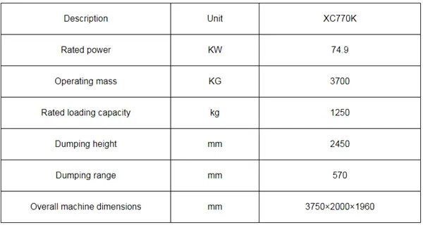 Skid Steer Track Loader XC770K3