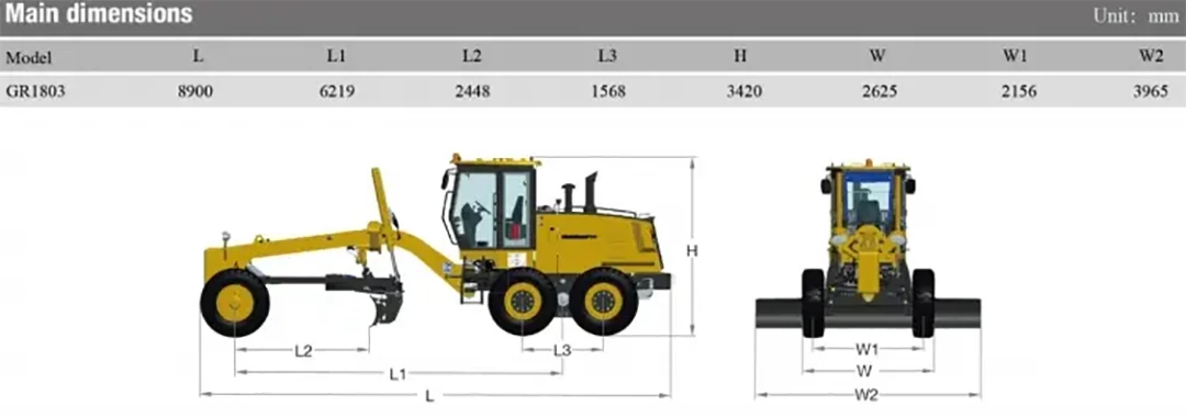 motor grader gr1803 and grader blades for sale