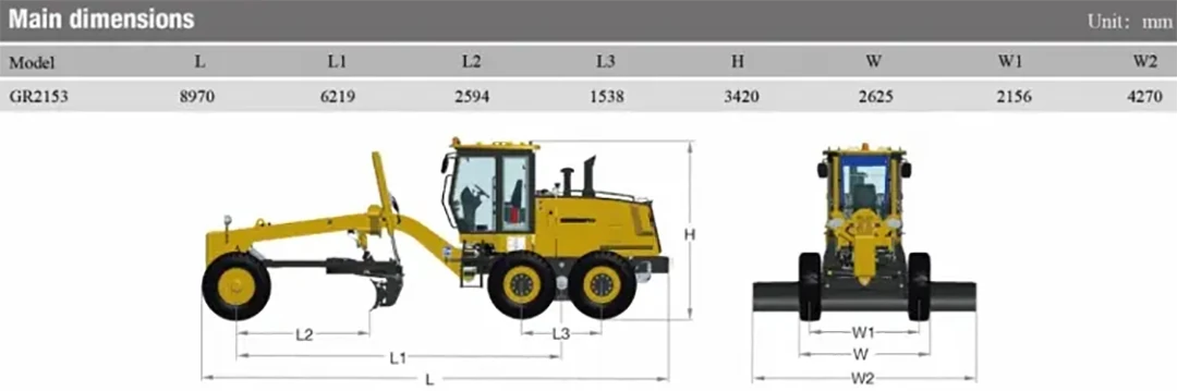 motor grader gr2153 and spare parts for sale
