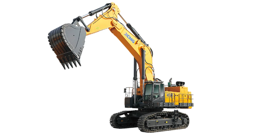 xcmg xe1250 heavy duty excavator side front view